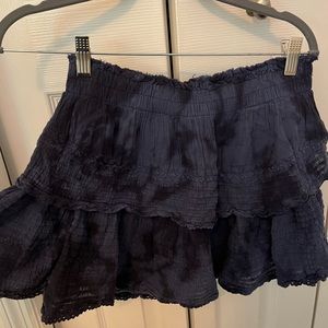 American Eagle tie-dyed navy skirt